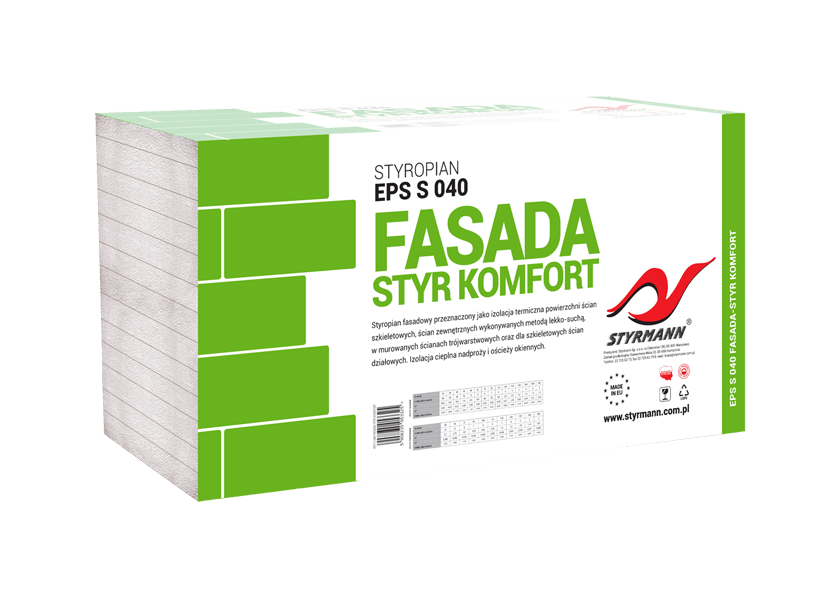 Styropian Fasadowy EPS S 040 Fasada STYR Komfort