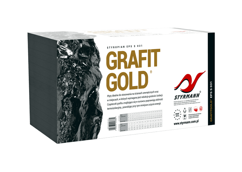 Styropian grafitowy EPS S 031 GRAFIT-GOLD